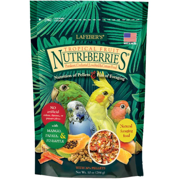 Nutri-Berries® Tropical Fruit Cockatiel Food.