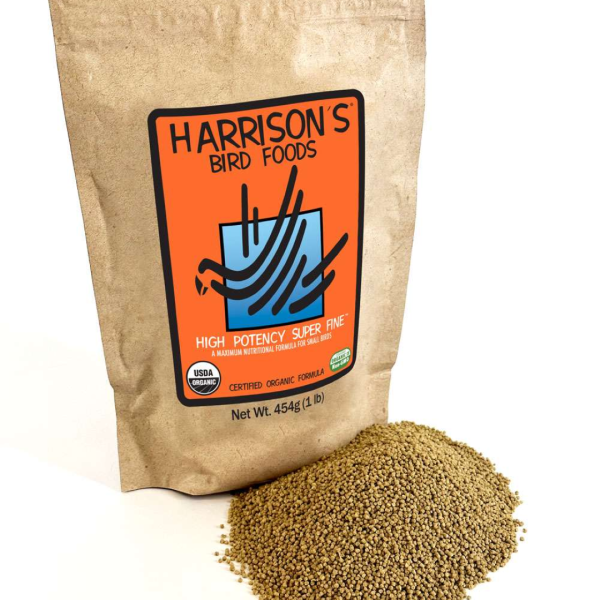 Nourriture à granules super fins pour oiseaux Harrison’s Bird Foods® High Potency Super Fine®