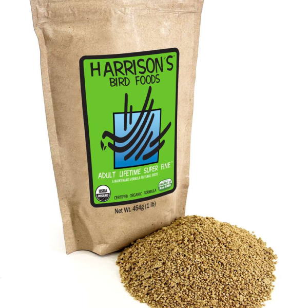 Nourriture à granules super fins pour oiseaux Harrison’s Bird Foods® Adult Lifetime Super Fine®